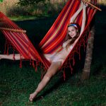 elle tan nude striped hammock metart 009