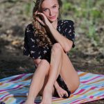 aislin nude beach blanket metart 008